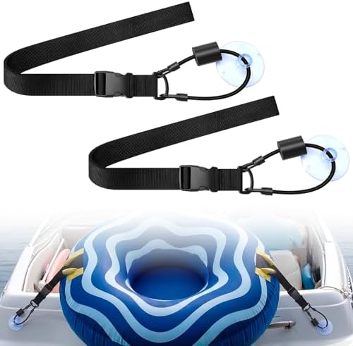 Suncalla Boat Tube Keeper Boat Tow Harness Tubing 1-4 Riders Adjustable Strap with Suction Cup for Floating Tube Rope Boats, Towable Tubes by Unknown