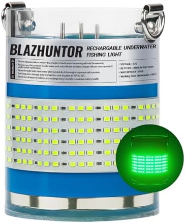 Rechargeable Underwater Fishing Light, 40W-160W, 4 Colors by Unknown