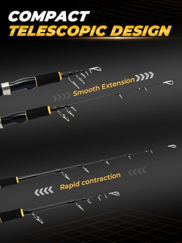 Jenseits 7FT Fishing Rod，Telescopic Fishing Pole, Spin & Cast - Image 6