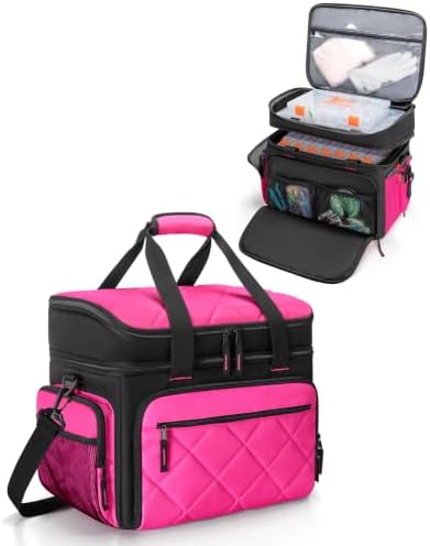 Smasrob Fishing Tackle Bag, Fish Bag (Tackle Boxes Not Included), Rose by Smasrob