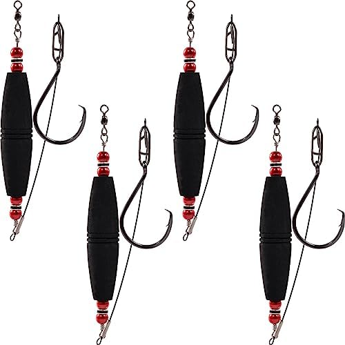 EVA Popping Corks 4Pc Weighted Rattle Floats by BUBBLEFISHING