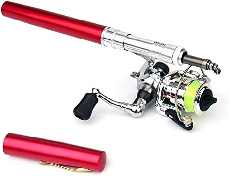 Lixada Fishing Rod Reel Combo Mini Pen Fishing Pole Kit Telescopic Fishing Rod Spinning Reel Combo Kit - Image 2