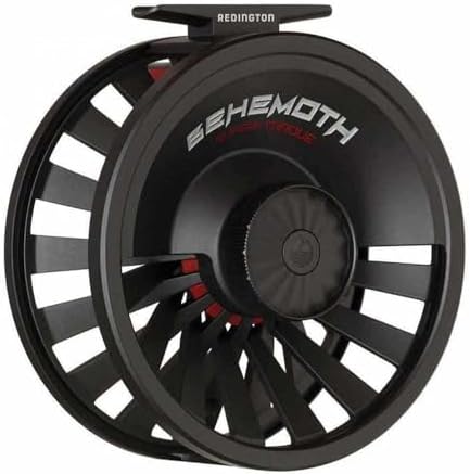 Redington Behemoth Fly Reel – Heavy-Duty Carbon Drag, Large Arbor, Die-Cast Frame & Deep V-Spool – Freshwater & Saltwater Fly Fishing Reel for Trout, Bass, Salmon & Big Game by REDINGTON