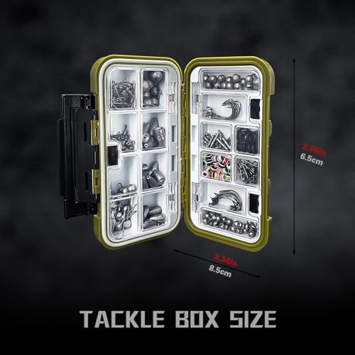 Fishing Accessories Kit, 264/423PCS Fishing Tackle Box with Hooks, Weights, Sinkers for Bass Trout, Gifts for Men,Kids - Image 6