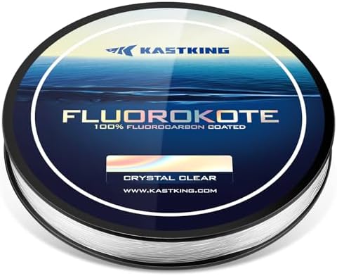 KastKing Fluorokote Fluorocarbon Coated Fishing Line, Fluorocarbon Leader by KastKing