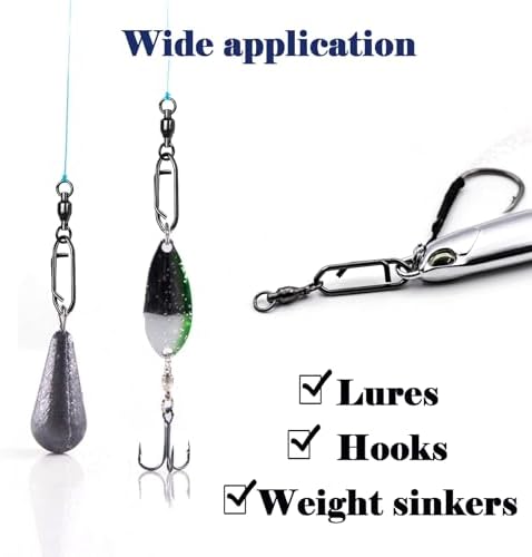 Natufish Ball Bearing Snap Swivels 25Pcs for Saltwater Freshwater - Image 5
