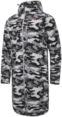 NORDIC OUTLAND Rain Jacket Men,Waterproof Breathable Long Raincoat with Hood Mesh Lining,Windbreaker for outdoor activities by NordicOutland