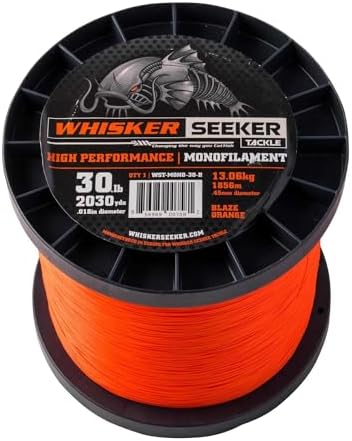 High-Vis Mono Catfishing Line by Whisker+Seeker