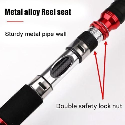 Portable Spinning Fishing Rod|Carbon Travel Surf Boat Rod|3PCS| 30-50LB| 70-250g| Guide Boat Rod | Saltwater Fishing Rod|Boat Jigging Trolling Fishing Rod|6'/ 7' | EVA Handle - Image 5