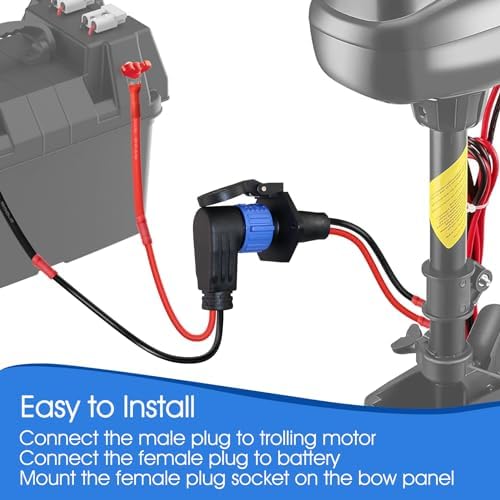 Trolling Motor Plug and Receptacle,12V/24V/36V/48V Trolling Motor Plug - Image 6