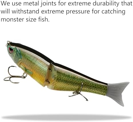 Bassdash SwimShad Glide Baits Jointed Swimbait Bass Pike Salmon Trout Muskie Fishing Lure - Image 5