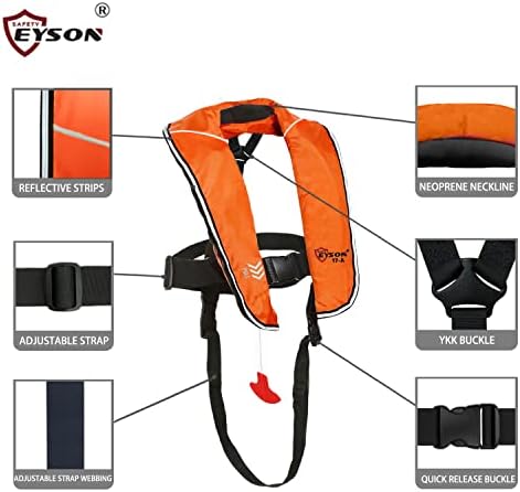 Eyson Inflatable Life Jacket Inflatable Life Vest for Child Classic Automatic - Image 4