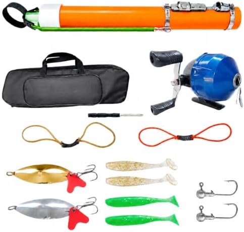 Catapult Fishing Rod, Heavy-Duty Durable Slingshot Fishing Pole for Freshwater & Saltwater, Portable Travel Lure Launcher, Great Outdoor for Anglers, by KingKatch