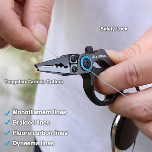 FLISSA Mini Fishing Pliers with Fly Fishing Zinger Retractor - Image 4