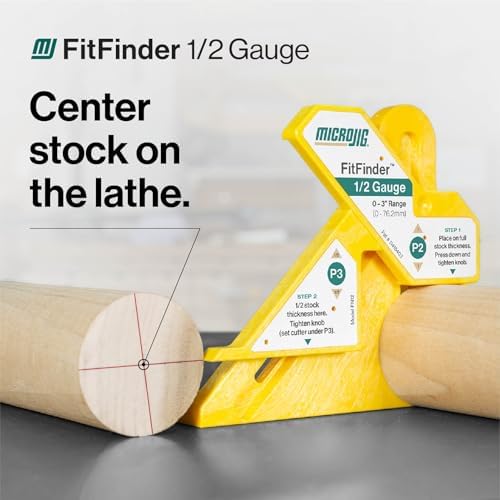 MICROJIG FitFinder 1/2 Gauge Wood Center Point Finder for Table Saw Blade, Joinery, Router, Bandsaw, Lathes and More, Woodworking Tools, FN12 - Image 6