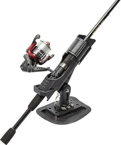 Extreme Max 3006.8618 Fishing Rod Holder with Easy-Install Universal Mounting Bracket for Inflatable Boat, Black - Image 6