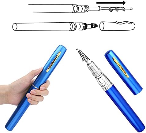 Lixada Fishing Rod Reel Combo Mini Pen Fishing Pole Kit Telescopic Fishing Rod Spinning Reel Combo Kit - Image 7
