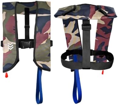 Manual Inflatable Life Jacket,Preserver PFD for Adults,Life Vest for Adults,Supports Weight up to 330 pounds - Image 2