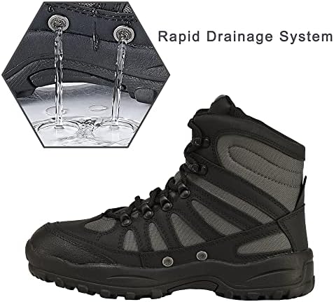 8 Fans Wading Boots, Rubber Sole with Rotating Buckle for Fishing - Image 3