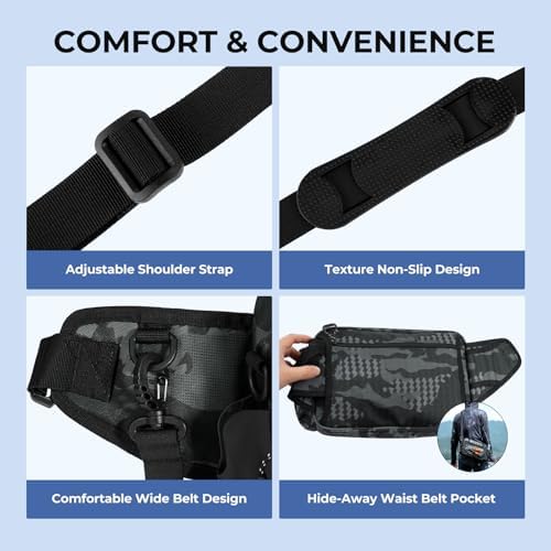 KastKing BaitSpace Waist Bag, Fishing Fanny Pack with Rod Holder - Image 5