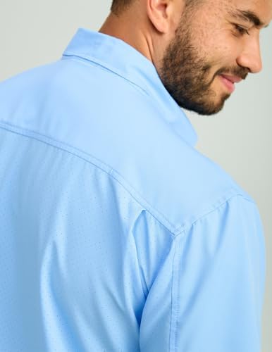 HUK Men's Tide Point Kc Scott Original Artwork Short Sleeve Shirt, Fishing Button Down - Image 6