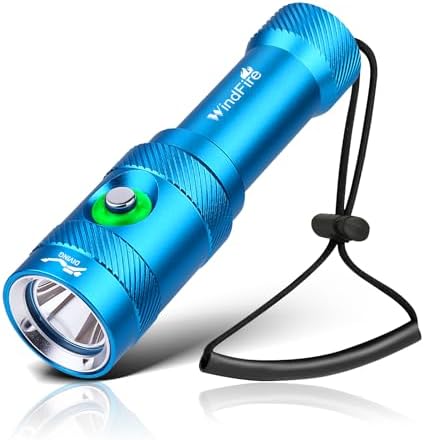 WINDFIRE DM06 Scuba Dive Light Bright Rechargeable Diving Flashlight 3-Mods by WINDFIRE