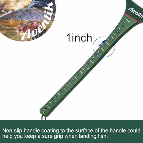 Aventik Fly Floating Fishing Net Carbon Fiber Landing Trout Net Light Weight Clear Rubber Ghost Net Catch & Release - Image 5