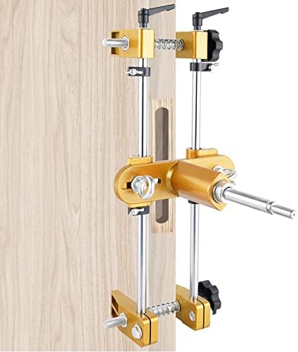Upgraded Door Mortise Jig for Wooden Doors, Dual-Rail Micro-Adj by METICULOSO