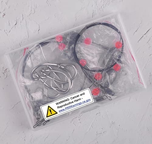 Saltwater Grouper Rigs Carolina & Bottom Surf Fishing Rigs with Egg Sinkers, Circle Hooks for Catfish Redfish Grouper Halibut Striper - Image 7