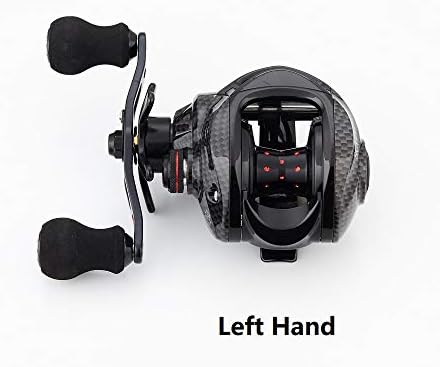 FISHDROPS Baitcaster Reels, 9+1BB, CNC Aluminum Spool, Magnetic Brake System Bait Caster Reel High Speed Gear Ratio 7.0:1 Ultra Smooth Low Profile Baitcasting Fishing Reel - Image 5