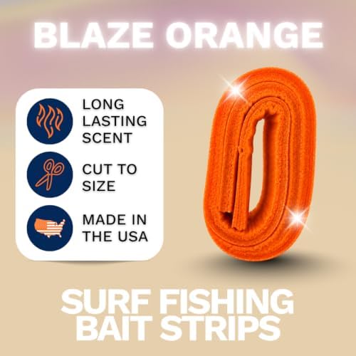 FishGum Surf Fishing Bait Strips for Saltwater Beach Fishing – Real Shrimp, Crab, Clam & Sand Flea Infused Scent – Artificial Cut Bait for Pompano, Redfish & Flounder - Image 2