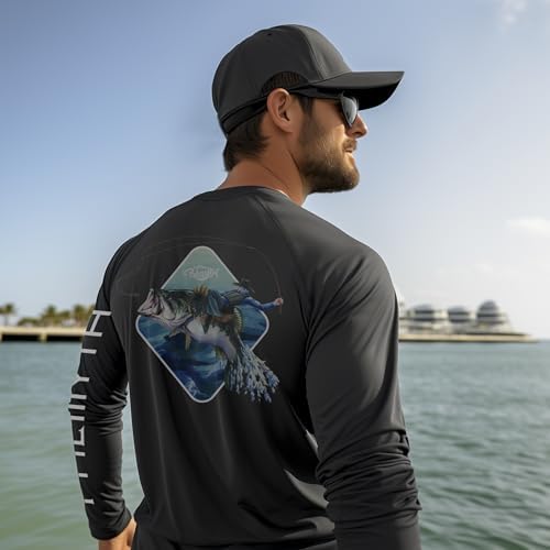 Palmyth Fishing Shirts for Men Long Sleeve UPF 50+ T Shirt Sun Protection - Image 2