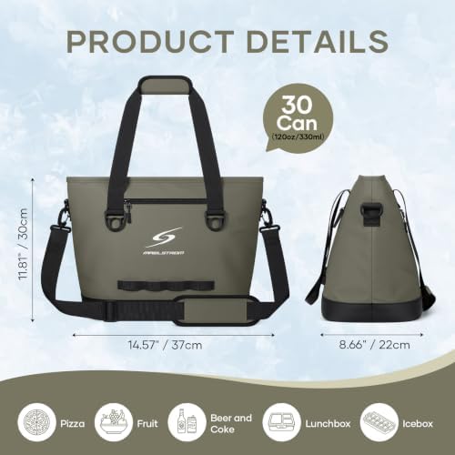 Maelstrom 30 Can Insulated Cooler Bag, Leakproof Soft Ice Chest - Image 4