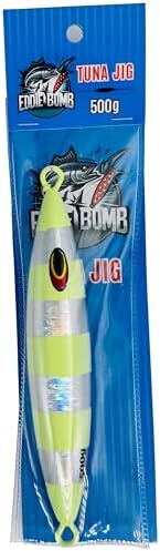 Tuna Jig 500g, 6.5 Inches, 3 Pc, Silver Zebra Glow Color, Unrigged - Image 7