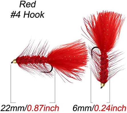 10Pcs Wooly Bugger Fly Fishing Flies for Trout, Bass and Salmon-Streamer Assortment Wet Flies - Image 2