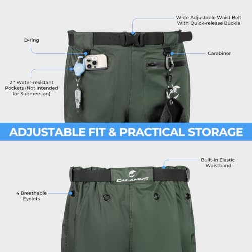 Calamus WaveWalker Waist Waders with Boots, Hip Waders for Men - Image 5