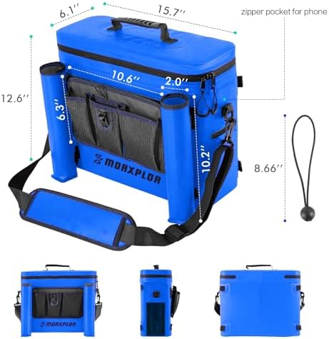 MORXPLOR Kayak Cooler,Waterproof Kayak Seat Back Cooler for Kayaking,Kayak Accessories Cooler Bag,Protable Ice Chest,Beach Cooler,Travel Cooler for Camping or Lunch Bag - Image 5