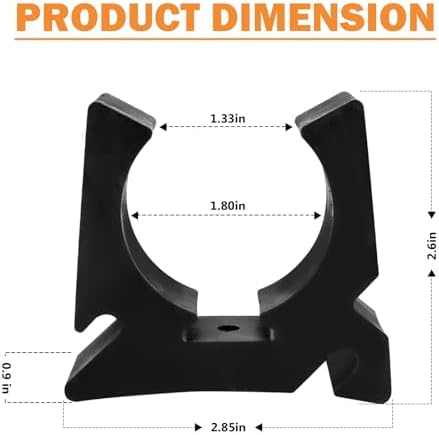 Boat Hook Holder, Black Rubber Quick Release Pole/Oar Holders - Image 5