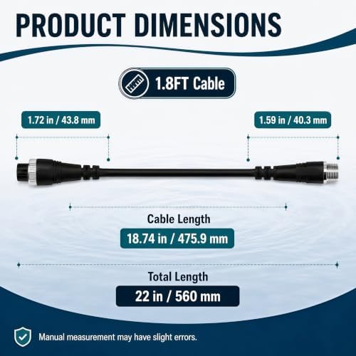 1.8FT Electric Fishing Reel Battery Power Cable for Daiwa BM&Prof Battery - Image 3