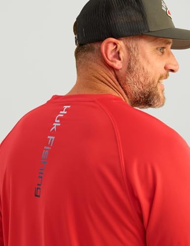 HUK Men's Pursuit Vented Long Sleeve Fishing Shirt (+30 UPF) - Image 3