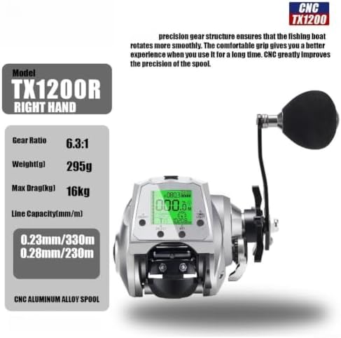 Aluminum Alloy Electric Reel 16kg Max Drag Saltwater - Image 3