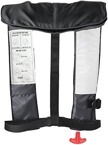 BLUESTORM Cirro 26 Automatic/Manual Inflatable Life Jacket PFD for Adults (Apex Black) | US Coast Guard (USCG) Approved Self Inflating Life Vest Preserver - Image 5