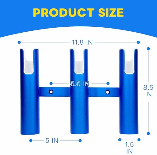 Aluminium Fishing Rod Holders for Boat, Wall-Mounted Fishing Pole Roof Rod Rack,Surf Fishing Rod Holder for Truck, Boats & Yacht - Image 2
