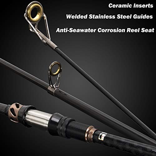 PLUSINNO Fishing Rod and Reel Combos - Carbon Fiber Telescopic Fishing Pole - Spinning Reel 12 +1 Shielded Bearings Stainless Steel BB - Image 4