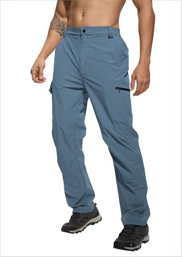 Men's Lightweight Hiking Cargo Pants Waterproof Quick Dry Travel Climbing Camping Fishing Mens Work Pants Outdoor - Image 2