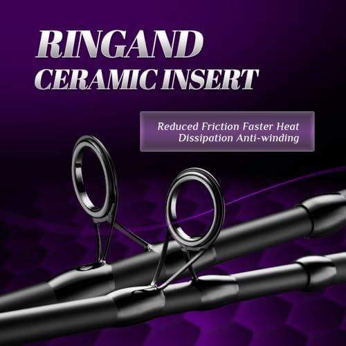 ROOBLINOS Mildness Surf Fishing Rod,10ft 11ft 12ft Carp Fishing Rod, 27T Carbon Fiber Spinning Rod, Portable 3-Piece Casting Rod for Freshwater Saltwater Big Game Fishing - Image 4
