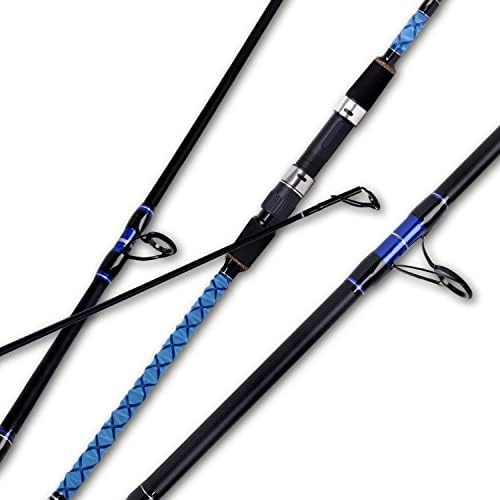 Fiblink Surf Spinning Fishing Rod Carbon Travel Surf Rod 2 Piece/3 Piece/4 Piece Spinning Fishing Rod 9'/10'/11'/12'/15' by Fiblink