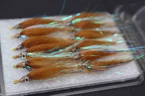 Tigofly 12 pcs 6 Colors Shining Polar Salmon Trout Minnow Fly Fishing Flies by TigoflyFlyFishingFactory