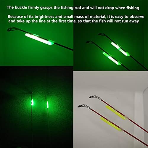 100PCS Ocean Sun Clip Snap On Fishing Glow Sticks Rod Tips， Pole Light for Catfishing Surf Bank in The Dark - Image 4