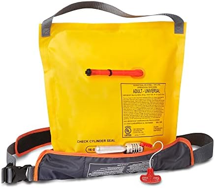 Inflatable Life Jacket-Manual Pull. Ages 16+ Life Vest Fanny Pack Inflatable PFD. US Coast Guard Approved CO2 Included Unisex Belt Pack Manual Inflatable Life Jacket Adjustable-Bombora - Image 3
